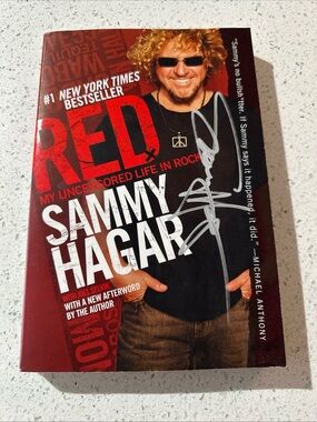 Sammy Hagar Autographed Red Book